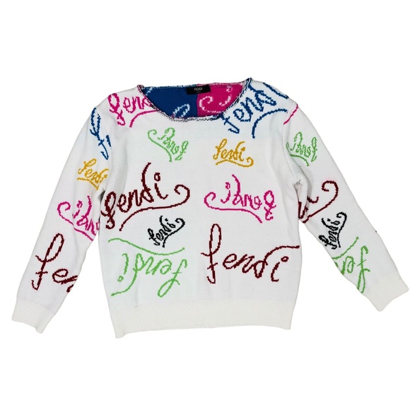 Fendi Other - Fendi RARE X Noel Fielding intarsia-knit logo Made in Italy Size L